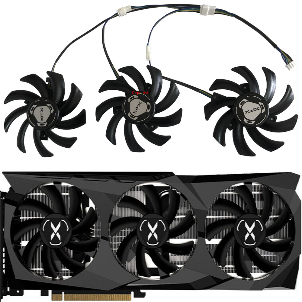 Rx 6700 Xt 12Gb Graphics Card - 3 teile/satz, FDC10H12S9-C, Grafikkarten lüfter, VGA-Kühler,