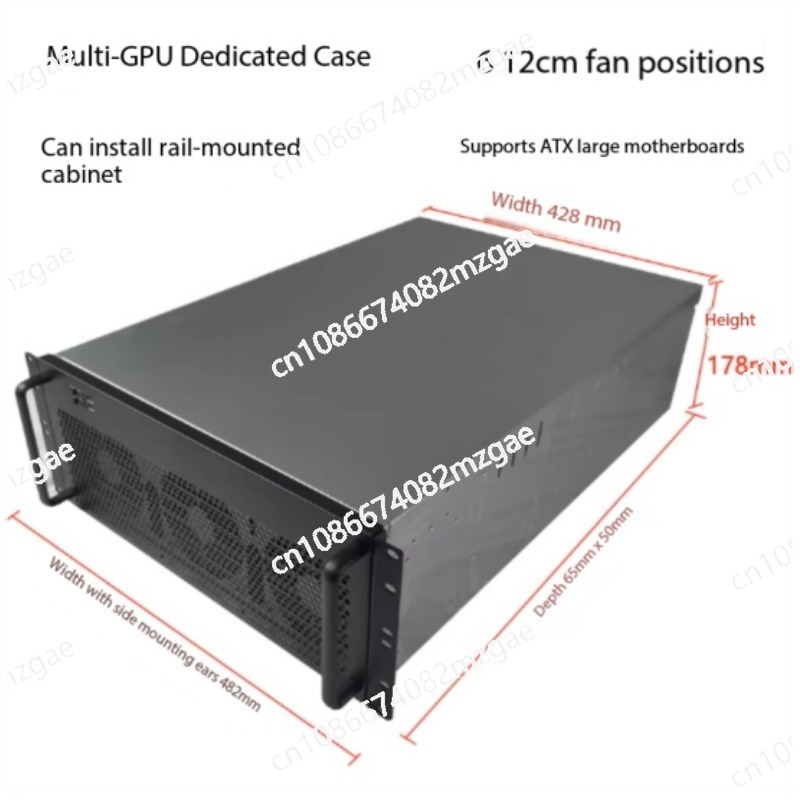 8 Gpu 4U Server Chassis - 4U Multi-Grafikkarten-Gehäuse 6/8 Grafikkarten-IDC-Computerraum-Rack-Server GPU Industriecomputer
