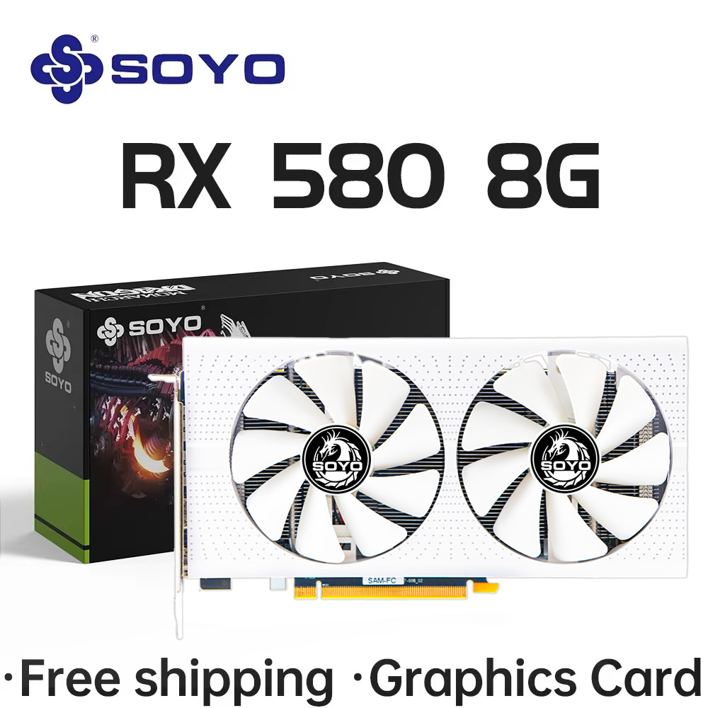 Rx 580 8Gb 2048Sp Gpu - SOYO AMD Radeon RX580 8 GB