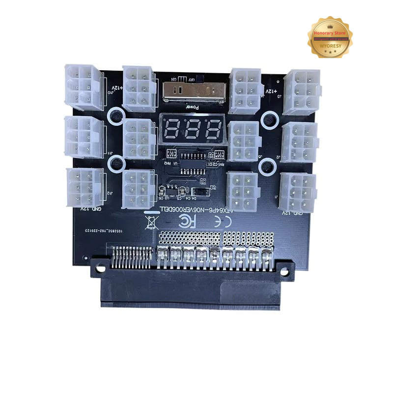 YD PCI-E 12V 50-Pin zu ATX 12  – 2400W Server Psu Breakout Board Bewertung und Preis
