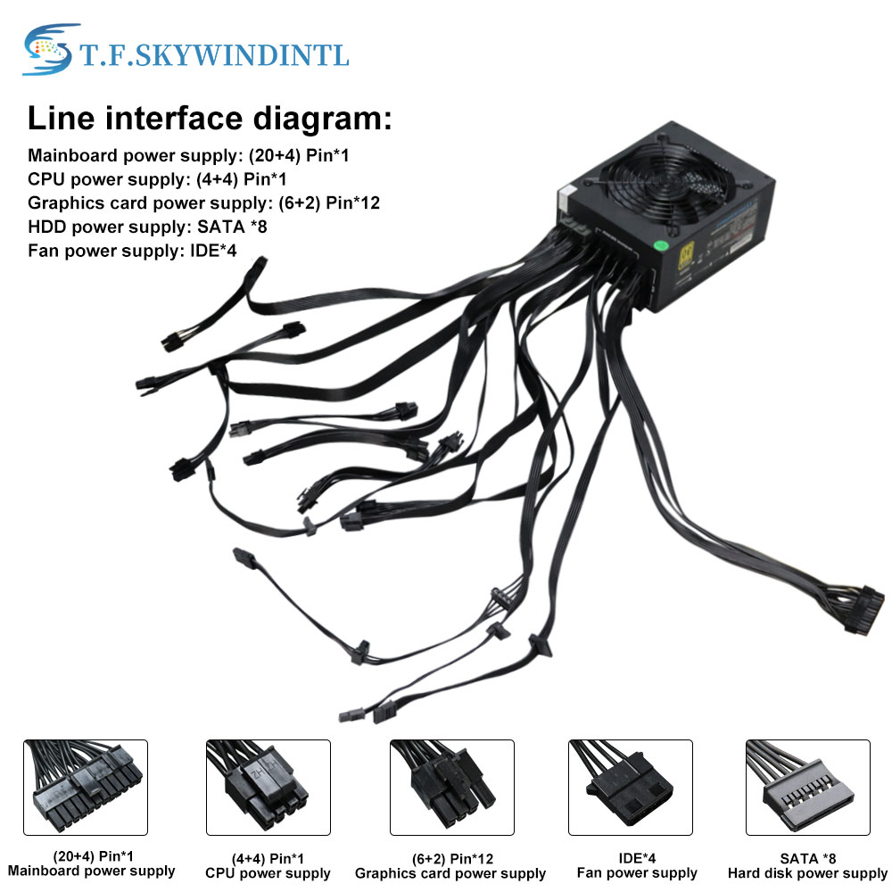 Volle Moduler ATX PC Netzteil  – 2000W Atx Mining Power Supply Bewertung und Preis