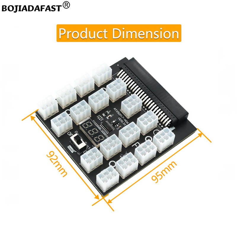 17 Ports PCIe 6-Pin-Stecker Se – 2400W Server Psu Breakout Board Bewertung und Preis