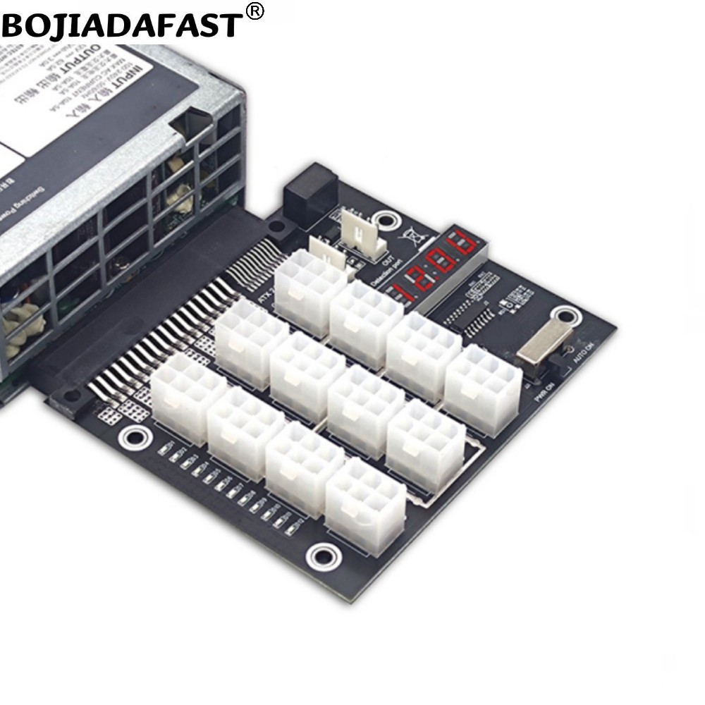 12 * PCI-E 6-Pin-Anschluss-Bre – 2400W Server Psu Breakout Board Bewertung und Preis