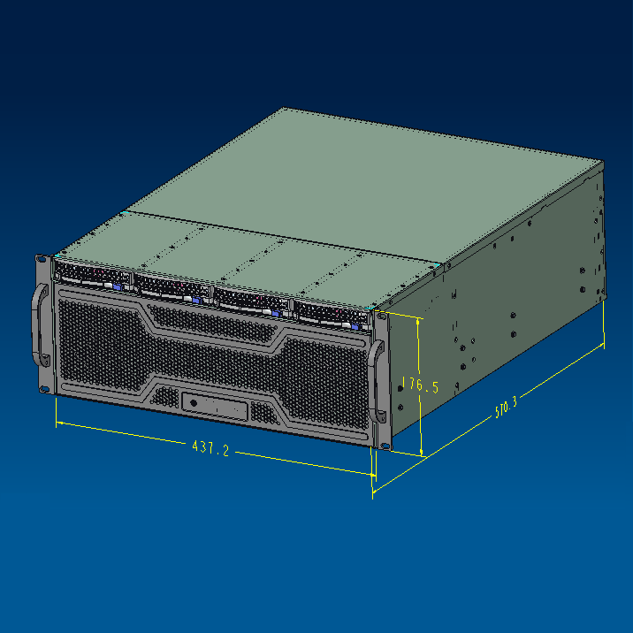 Rack 4U 4 Bays Hotswap Serverg – 8 Gpu 4U Server Chassis Bewertung und Preis