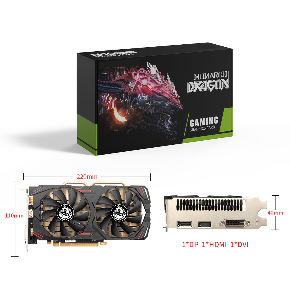 SOYO AMD Radeon RX580 8 GB Gra – Rx 580 8Gb 2048Sp Gpu Bewertung und Preis