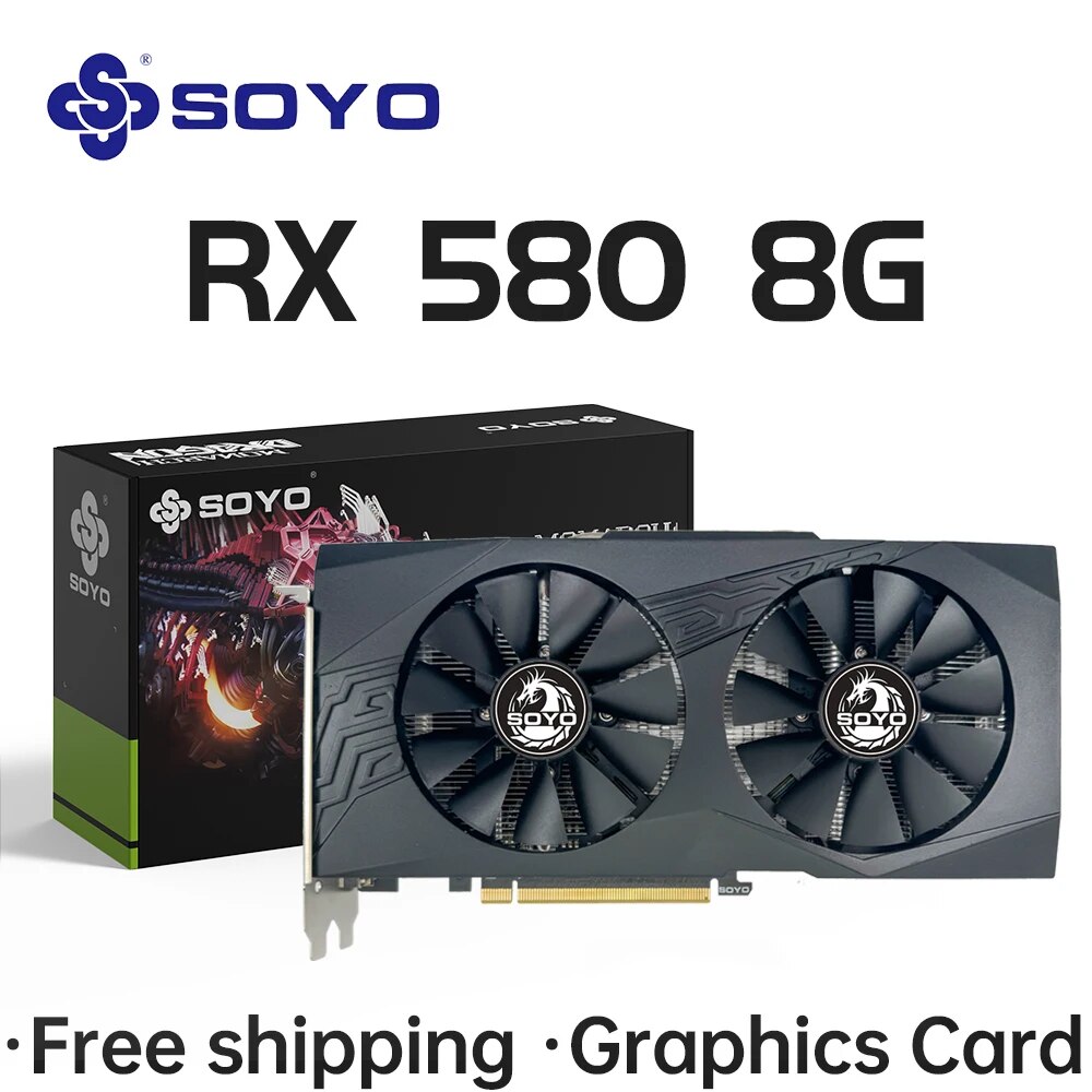 SOYO AMD Radeon RX580 8 GB Gra – Rx 580 8Gb 2048Sp Gpu Bewertung und Preis